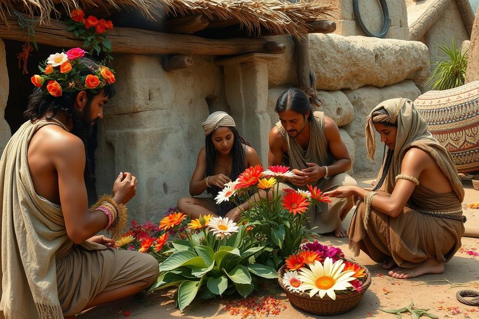 A Origem dos Buquês: Flores na Antiguidade