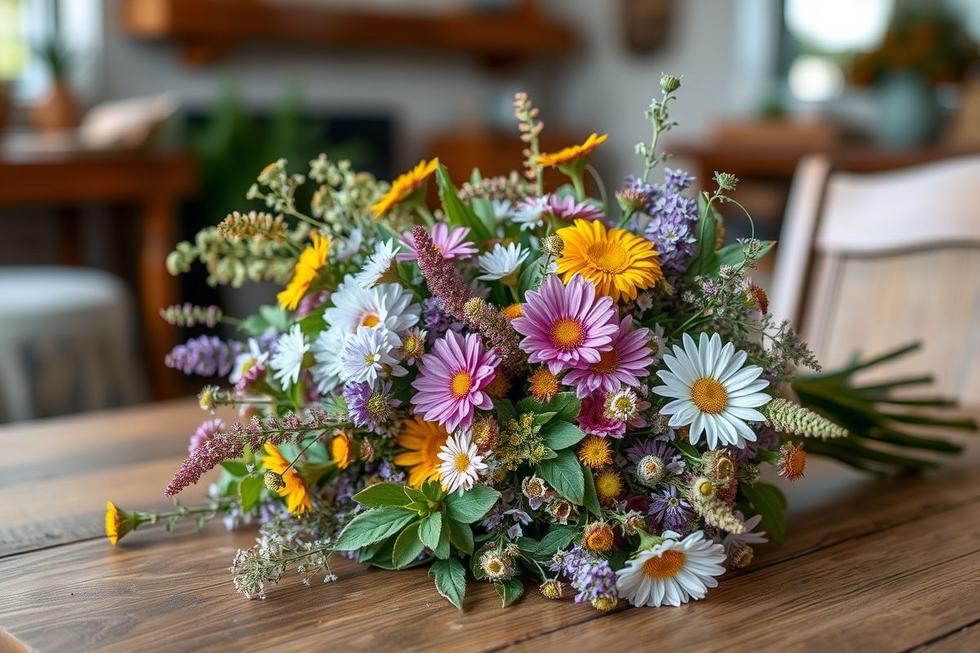 Monte Seu Próprio Buquê com Flores do Campo