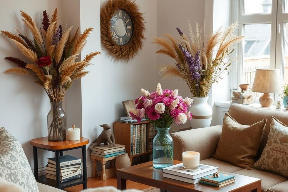 Dicas para incorporar flores secas na sua casa