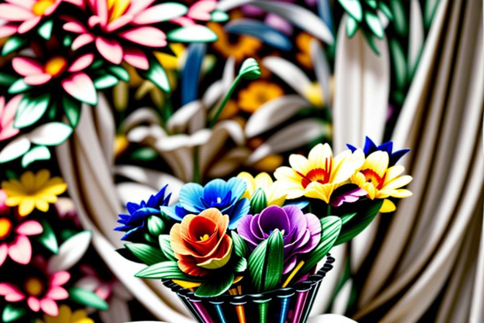 Seleção estonteante de flores duradouras.