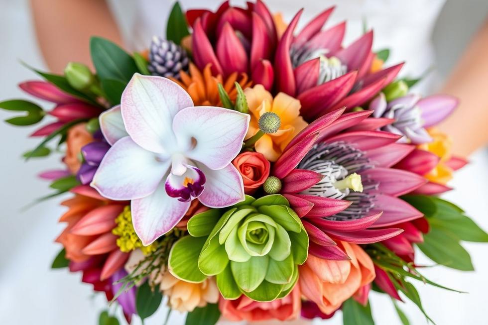 As Novidades em Flores Exóticas para buques de noiva