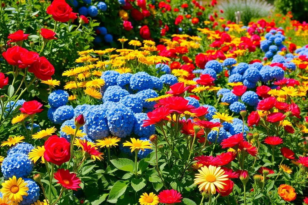 Os Poderes das Cores na Jardinagem, Cores das Flores