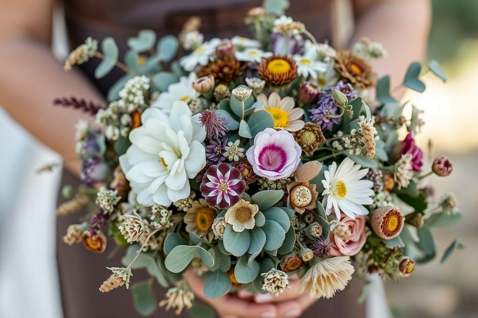 Buquê Rústico com Flores Silvestres – Beleza Natural e Baixo Custo