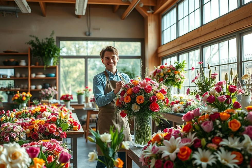 Capa do artigo sobre buquê de flores, decoração com flores, floricultores e decoradores.