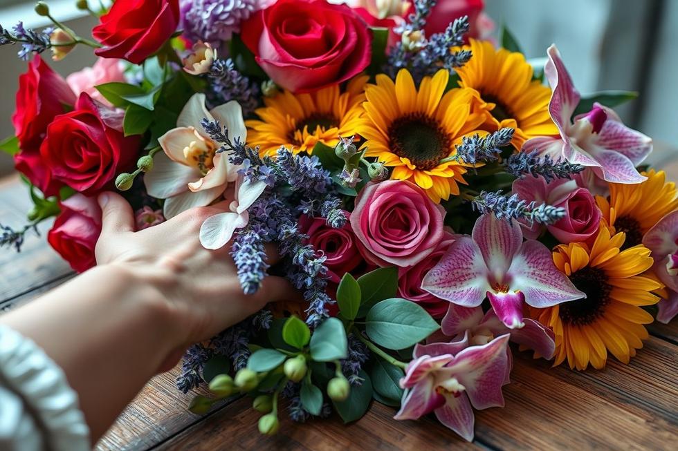 buquê de flores atrair amor boas vibrações