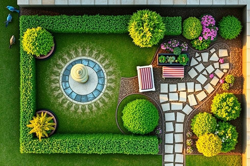 Planejamento do Santuário Alado Espaços Cores e Plantas Atrativas