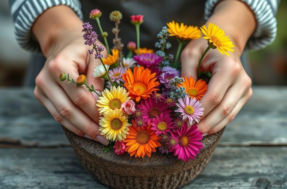 Passo a Passo para Montar Buquês de Flores Silvestres que Vendem como Água
