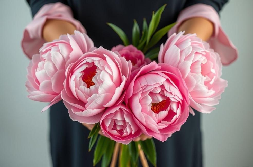 Passo a Passo para Montar seu Próprio Buquê de Peônias