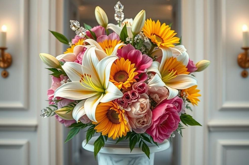 Tendências e Variantes: Lírios Artificiais, Misturas e Toques Personalizados