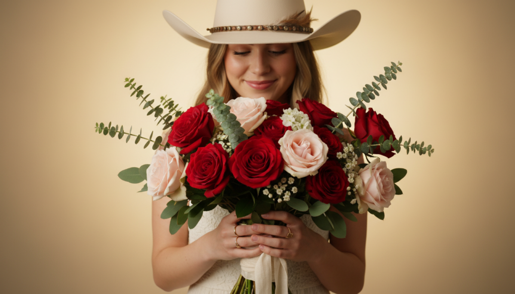 Ana Castela ganha buquê de flores de cantor sertanejo